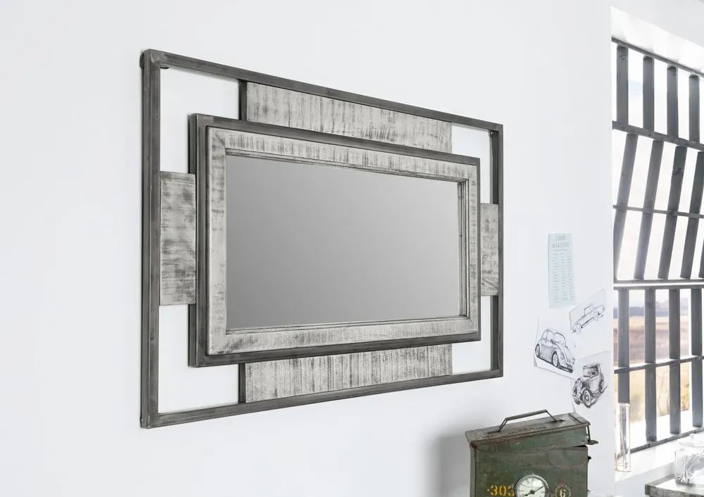 Spiegel Mango 76x4x122 grau lackiert HEAVY INDUSTRY #155 Günstig