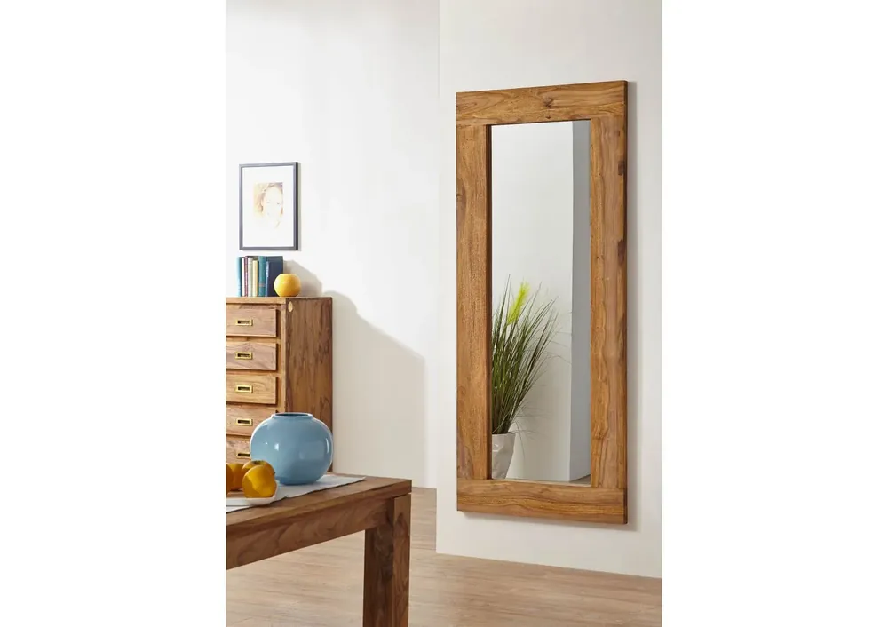 Spiegel Sheesham 185x4x80 braun geölt NATURE BROWN #842 Billig