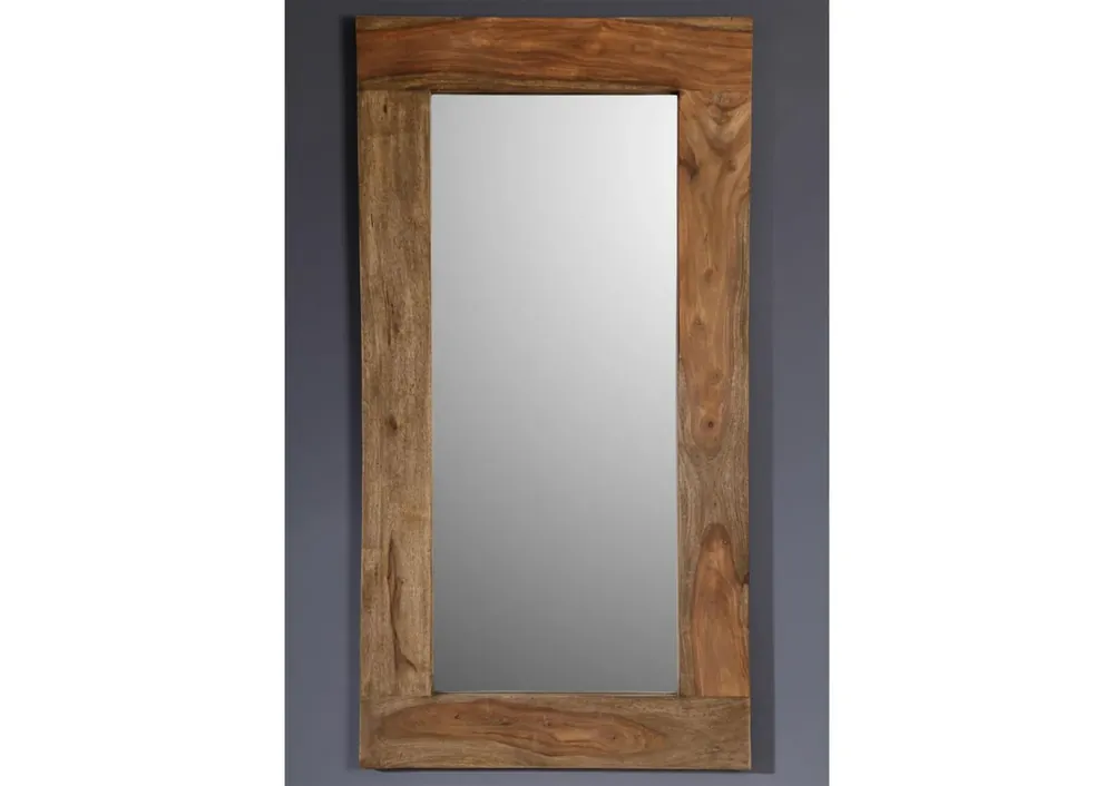 Schneller Versand Spiegel Sheesham 115x3x60 grau geölt NATURE GREY #01