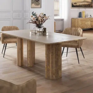 Esstisch Mango 200x100x77 natur lackiert FLORENZ #111 Top-Angebot