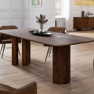 Esstisch Mango 240x100x77 dunkelbraun lackiert FLORENZ #212 Solange Der Vorrat Reicht