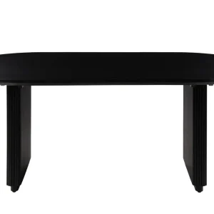 Schneller Versand Esstisch oval Mango 180x90x45x76 schwarz lackiert BARCELONA #127