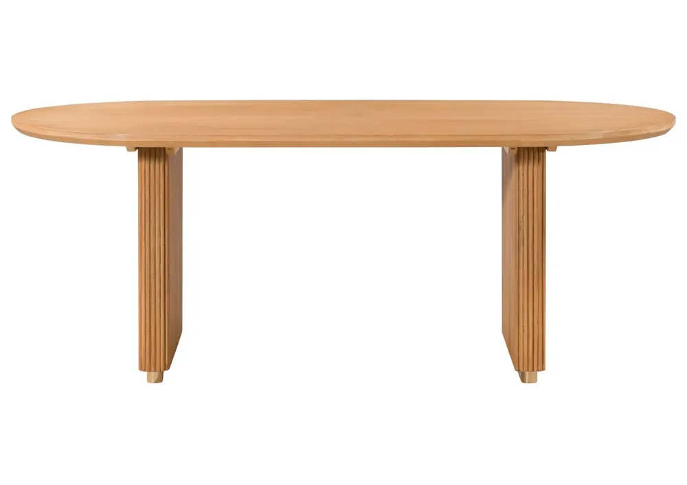 Günstig Esstisch oval Mango 200x100x76 natur lackiert BARCELONA #526