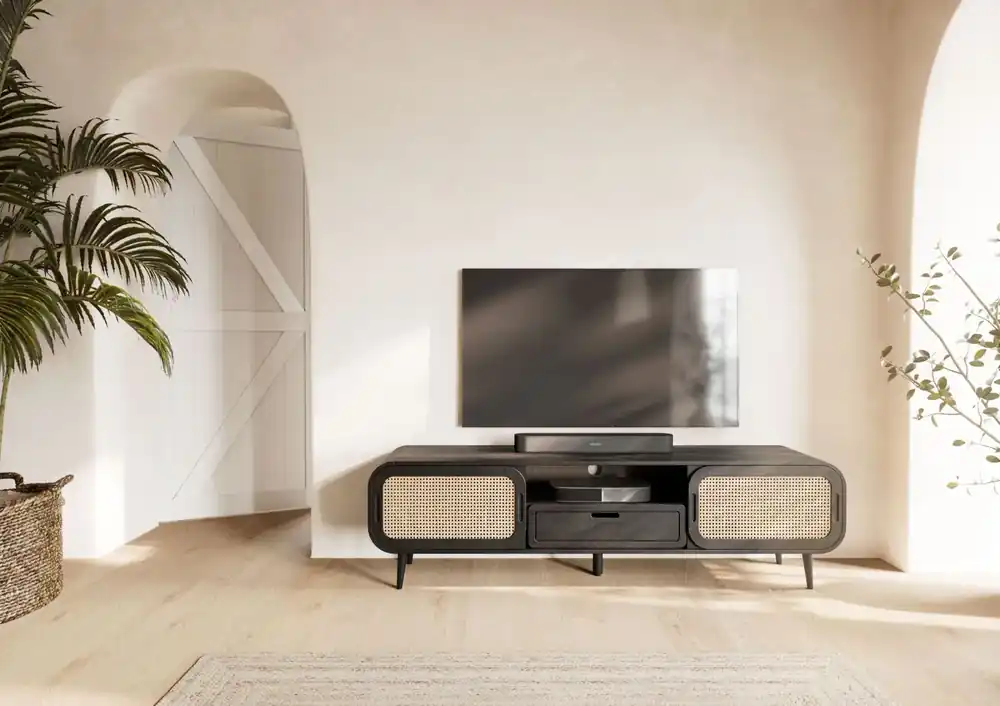 Must-Have TV-Board Mango 180x40x50 dunkelgrau lackiert VALENCIA #222