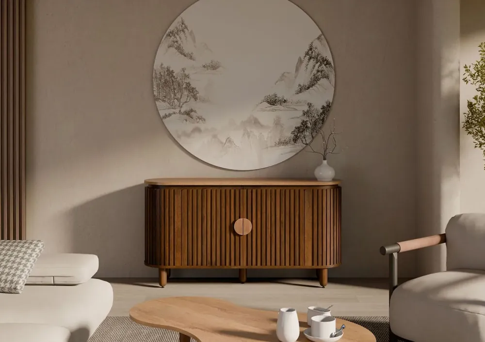 Kracherpreis Sideboard Mango 152x40x80 braun geölt KYOTO #111