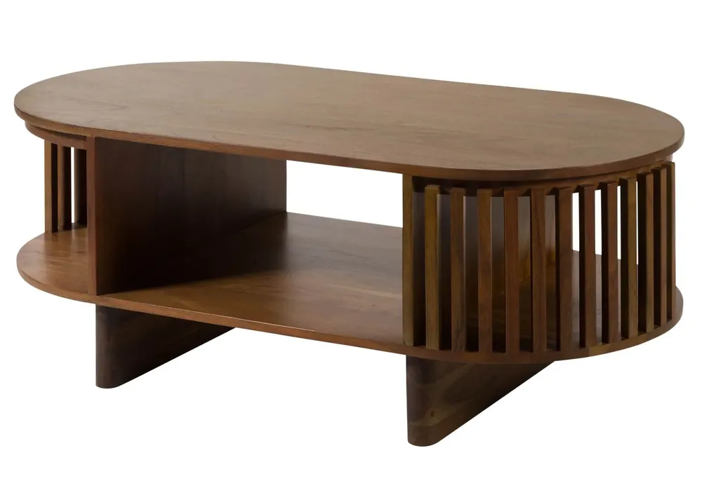 Couchtisch Akazie 120x60x45 natur lackiert MADRID #90 Günstig