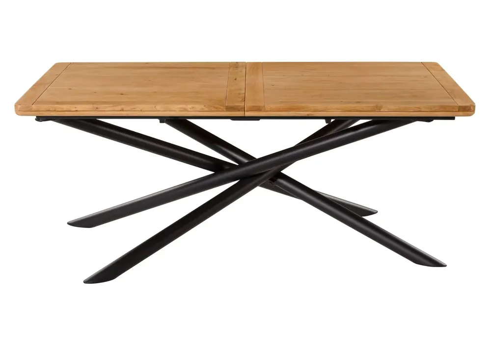 Bestpreis Esstisch ausziehbar 200-260x100x76 Akazie natur lackiert LONDON #103