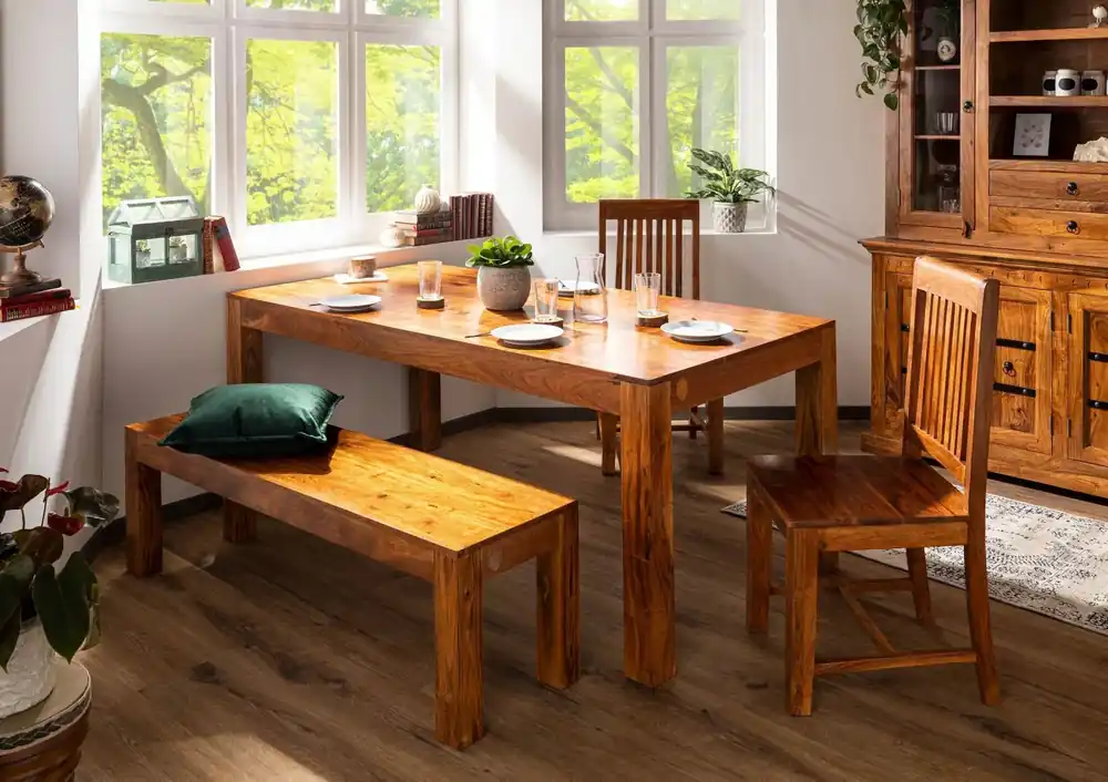 Esstisch Akazie 160x90x76 honig lackiert OXFORD #35 Finale Aktion