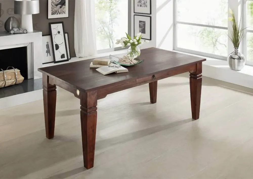 Aktuell Esstisch Akazie 200x100x76 nougat lackiert OXFORD #605