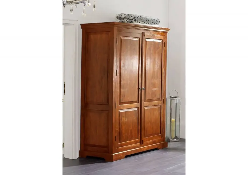 Kracherpreis Kleiderschrank Akazie 140x65x200 honig lackiert OXFORD #0437