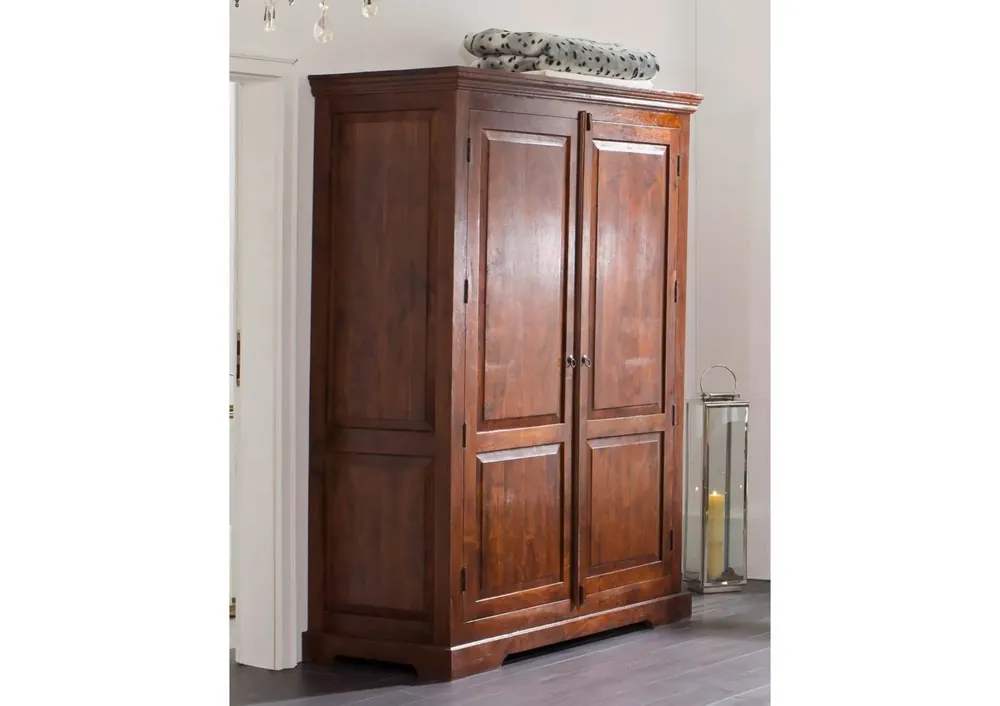 Kleiderschrank Akazie 140x65x200 nougat lackiert OXFORD #437 Geprüft