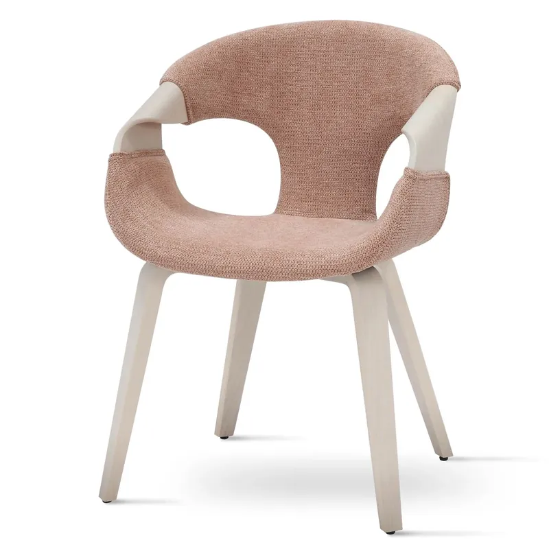 Rabatt Polsterstuhl 55x56x80 rosa EMILIA #03