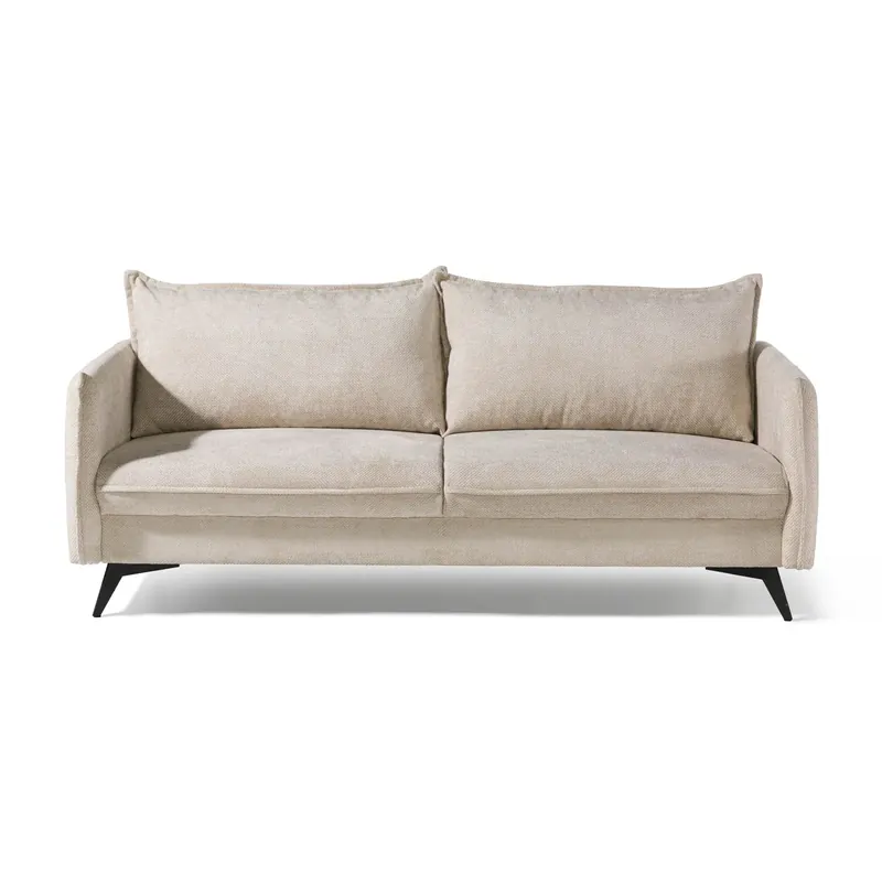 Sofa 3-Sitzer Chenille 199x100x86 beige OLIVIA Finale Aktion
