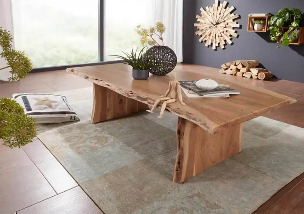 Direkt Vom Hersteller Couchtisch Akazie 150x70x45 natur lackiert PURE ACACIA #306