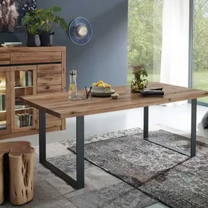 Garantierte Lieferung Esstisch Wild-/Zerreiche 200x100x76 Tabacco brown geölt MONTREUX #315