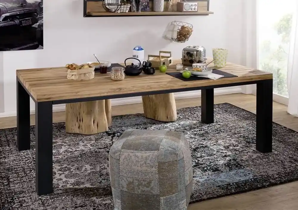 Must-Have Esstisch Wildeiche 160x90x76 natur geölt VILLANDERS #117