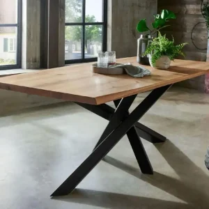 Rabatt SEATTLE Esstisch #02 200x100 Mikado-Beine Wildeiche braun