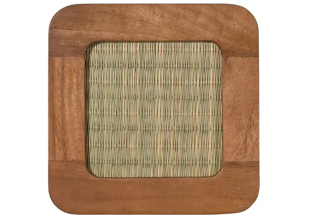 Solange Der Vorrat Reicht Muster Mango/Seegras 20x1,5x20 hellbraun lackiert MIZUMI