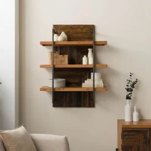 Direkt Vom Hersteller Wandregal Altholz 90x40x120 natur lackiert LYON #141