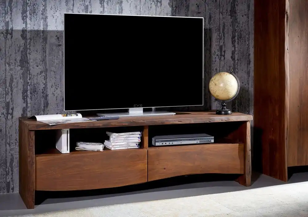 Preiswert TV-Board Akazie 151x45x50 braun lackiert PURE ACACIA #208