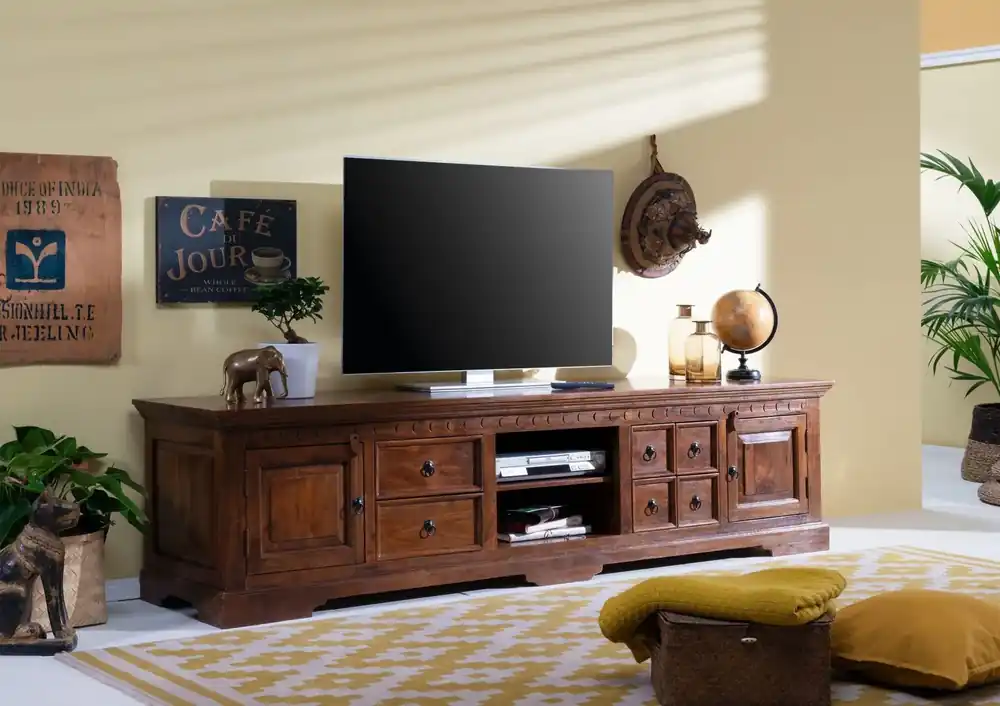 TV-Board Akazie 220x50x55 nougat lackiert OXFORD #341 Sonderangebot