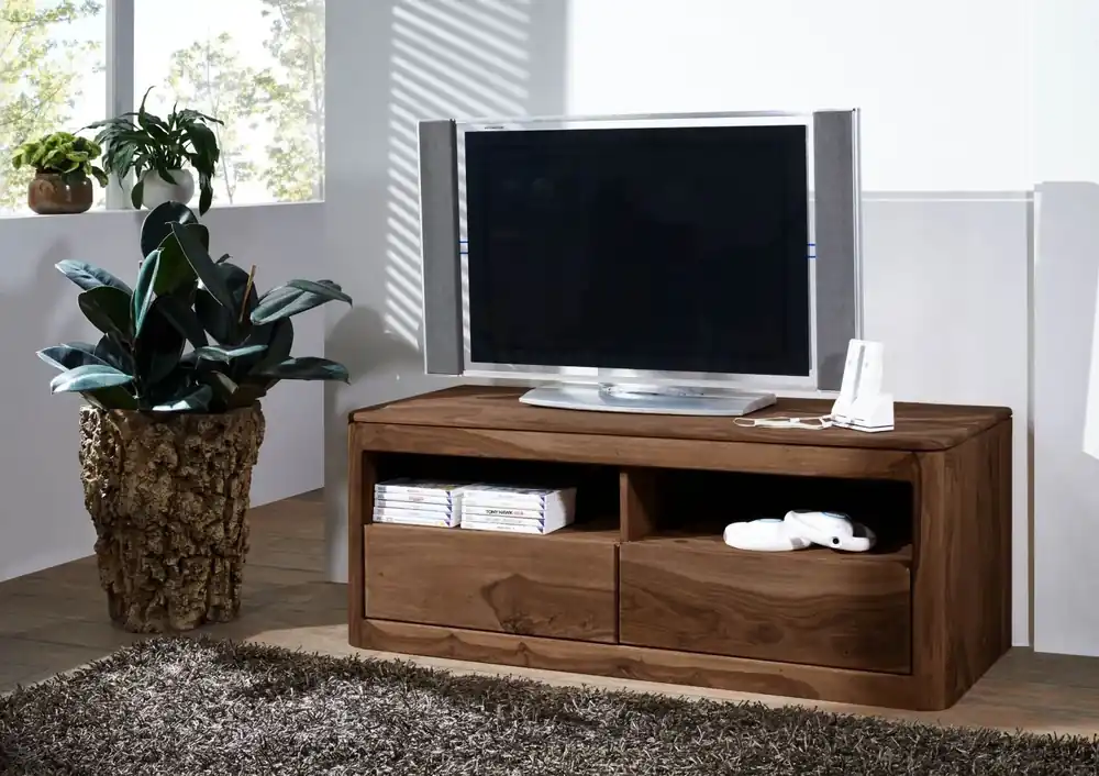 Highlight TV-Board Sheesham 128x50x49 rot-braun gebeizt TORONTO #107