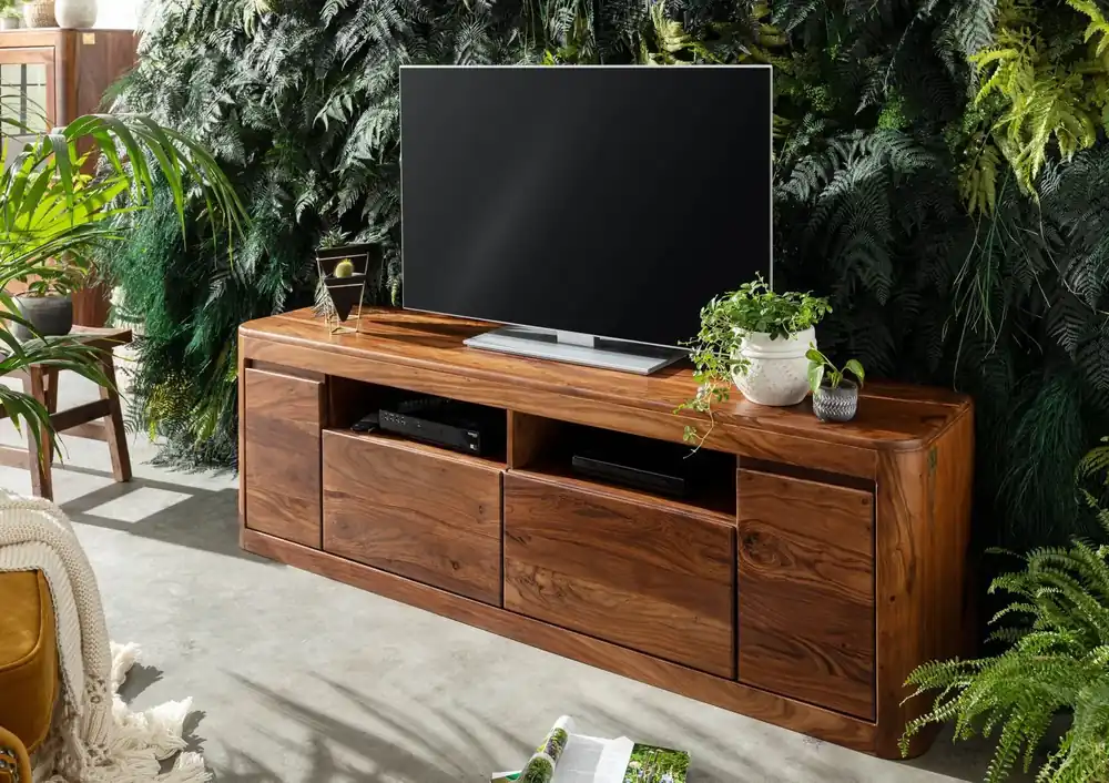 TV-Board Sheesham 178x40x58 walnuss gewachst TORONTO #221 Expressversand