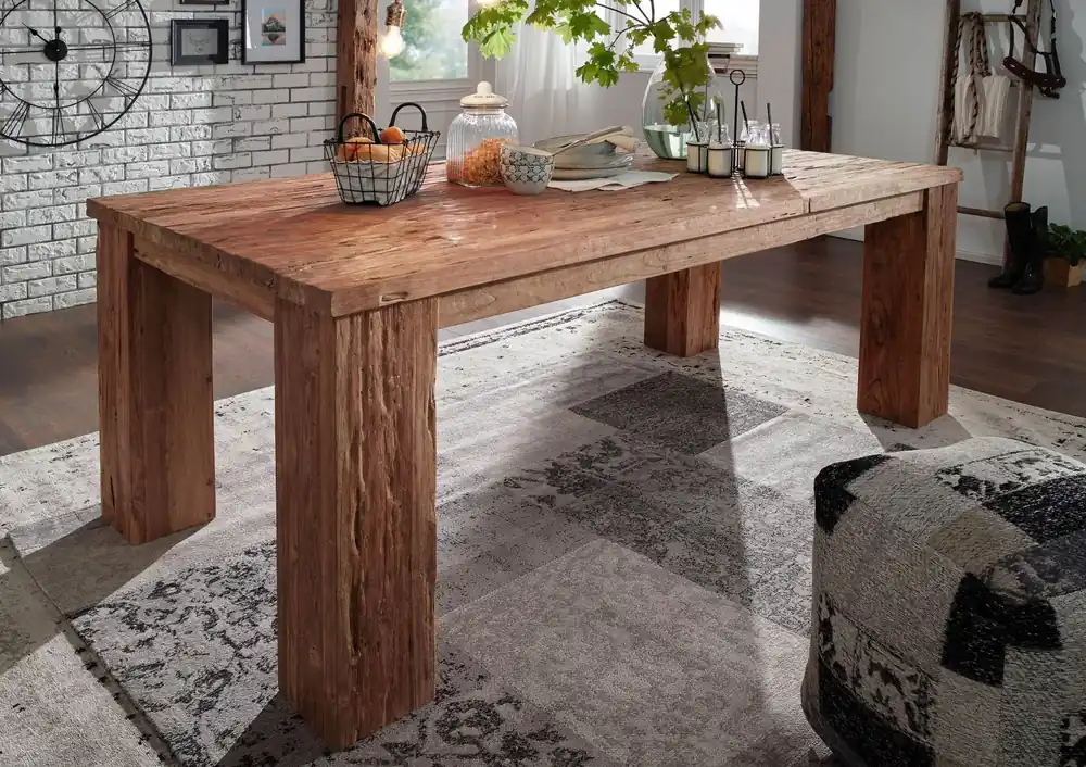 Highlight Esstisch Teak 200x110x76 natur unbehandelt BASSANO #103