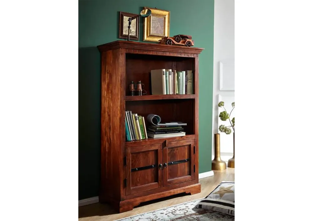 Schnäppchen Regal Akazie 98x40x148 nougat lackiert OXFORD #1006