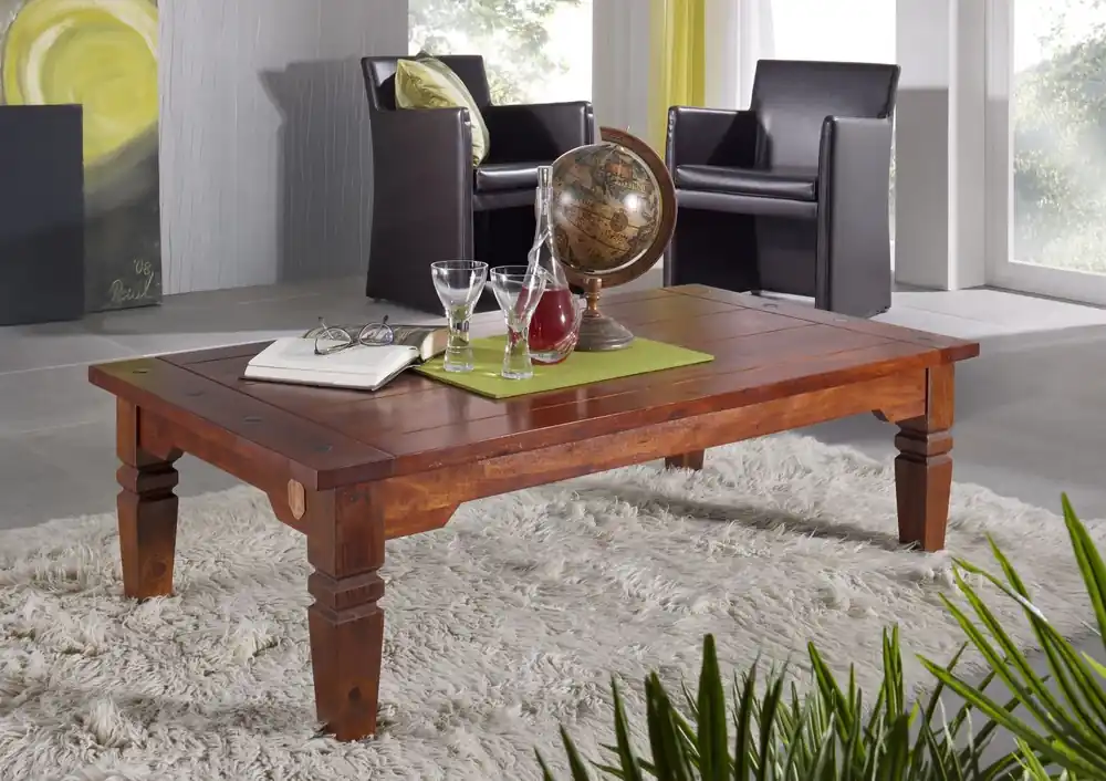 Couchtisch Akazie 110x60x40 nougat lackiert OXFORD #428 Preiswert