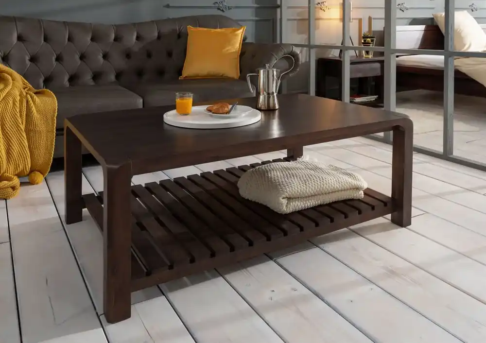 Highlight Couchtisch Akazie 120x80x45 tabak lackiert BUENO #4001