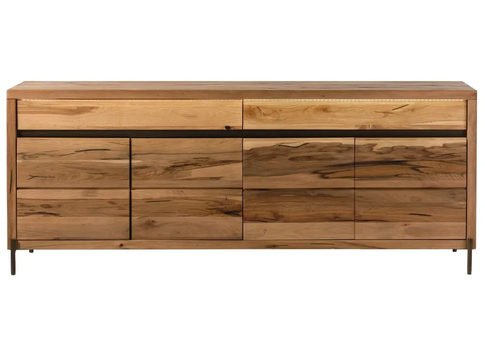 Sofort Bestellen Sideboard Wild-/Zerreiche 202x47x80 natur geölt MONTREUX LUX #101