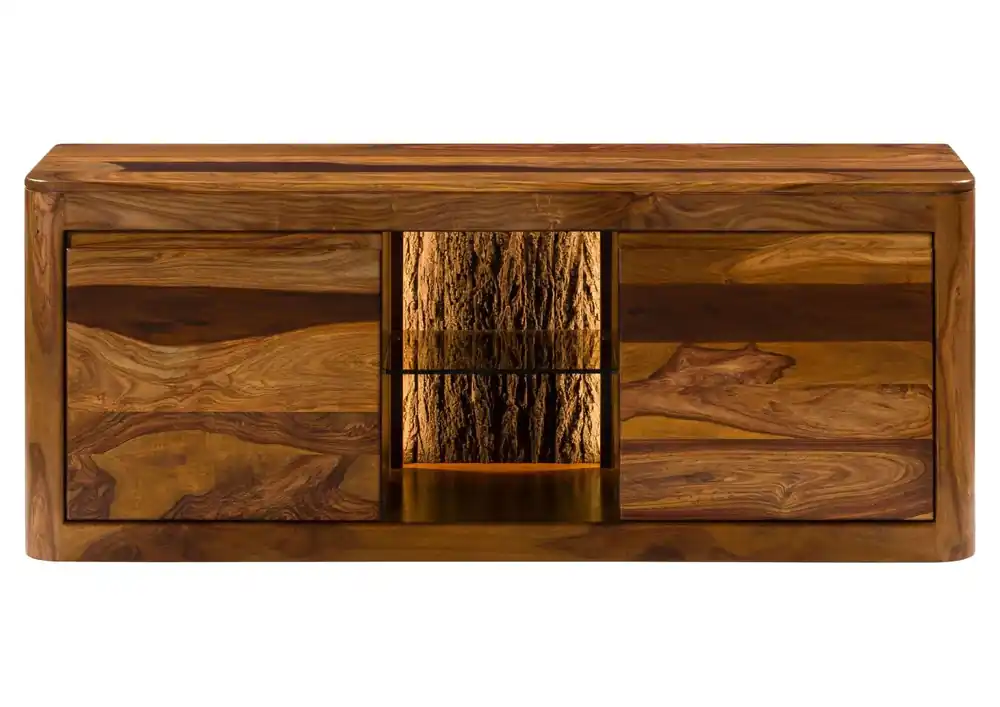 Echt TV-Board Sheesham 147x40x58 walnuss gewachst TORONTO LUX #200