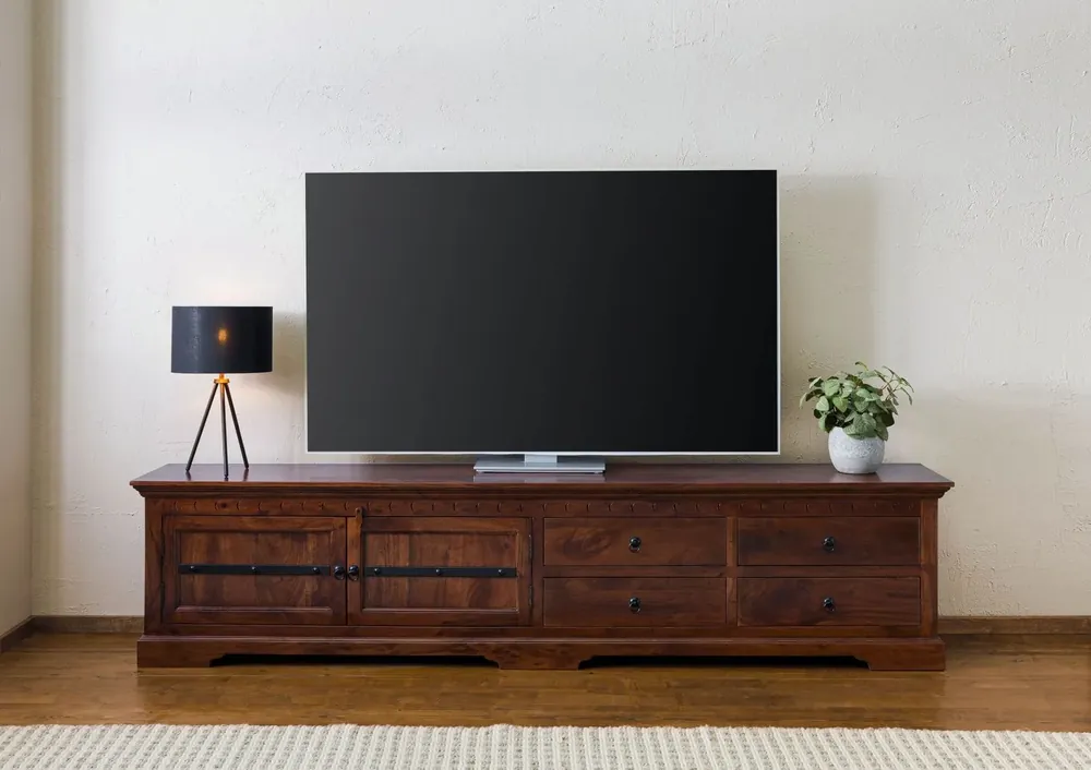 Finale Aktion TV-Board Akazie 240x40x55 nougat lackiert OXFORD #1017