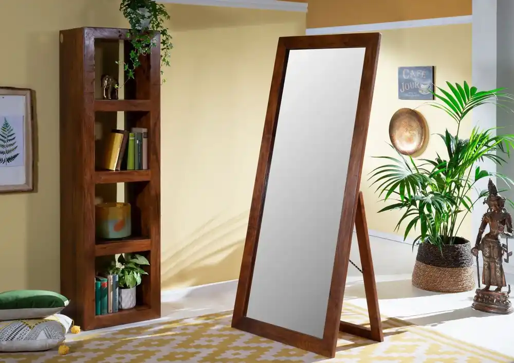 Standspiegel Akazie 75x3x175 nougat lackiert OXFORD #319 Sale