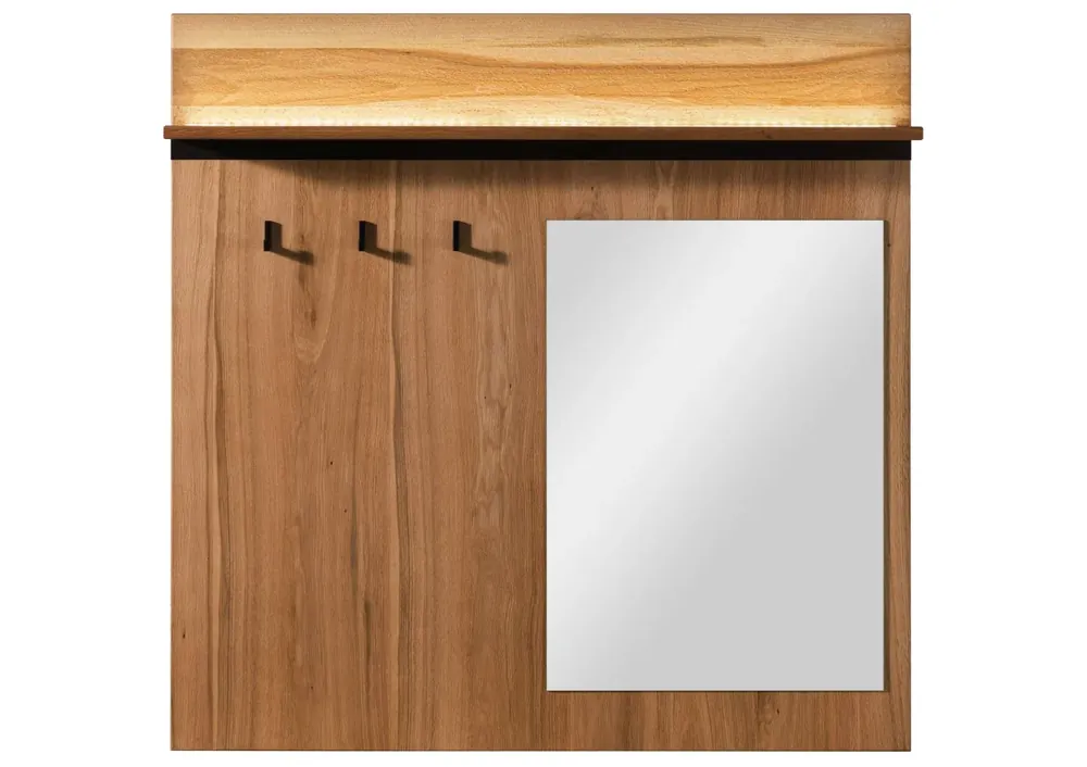 Wandgarderobe Wild-/Zerreiche 110x17x110 natur geölt MONTREUX LUX #136 Günstig