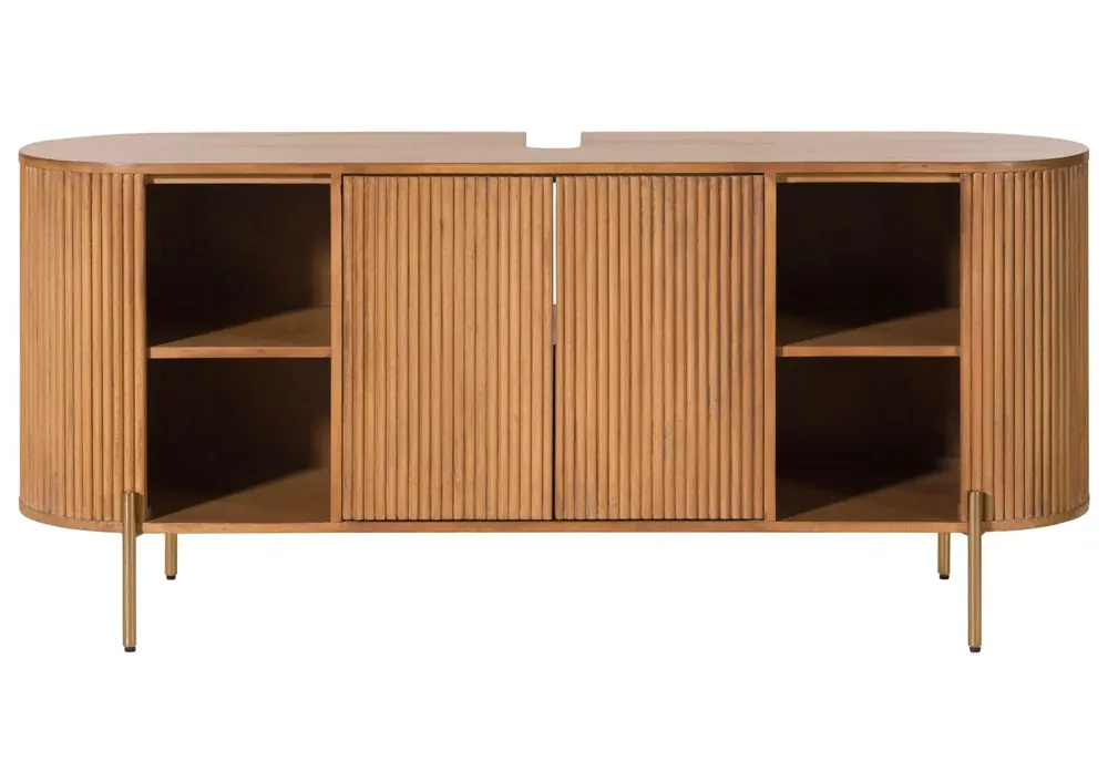 Waschbeckenunterschrank Mango 150x40x65 natur lackiert BARCELONA #551 Jetzt Bestellen