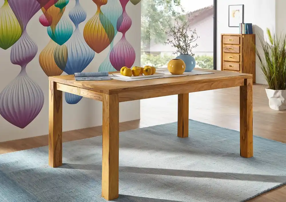Direktkauf Esstisch Sheesham 120x90x76 braun geölt NATURE BROWN #812
