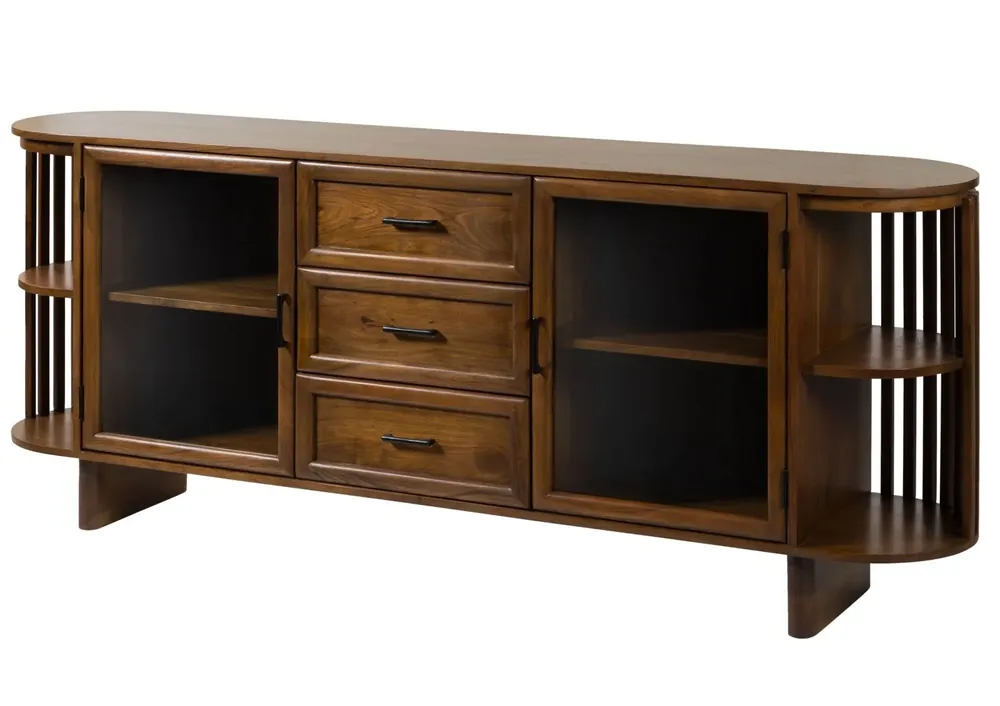 Highlight Sideboard Akazie 200x40x80 natur lackiert MADRID #56