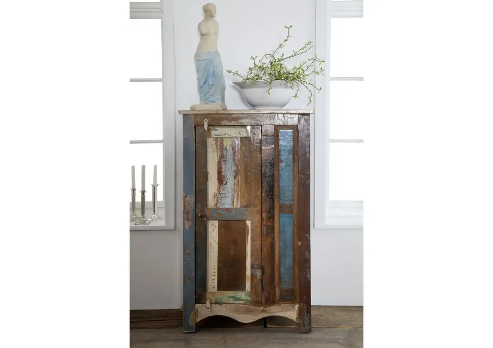 Top-Angebot Kommode Altholz 70x40x120 mehrfarbig lackiert NATURE OF SPIRIT #58