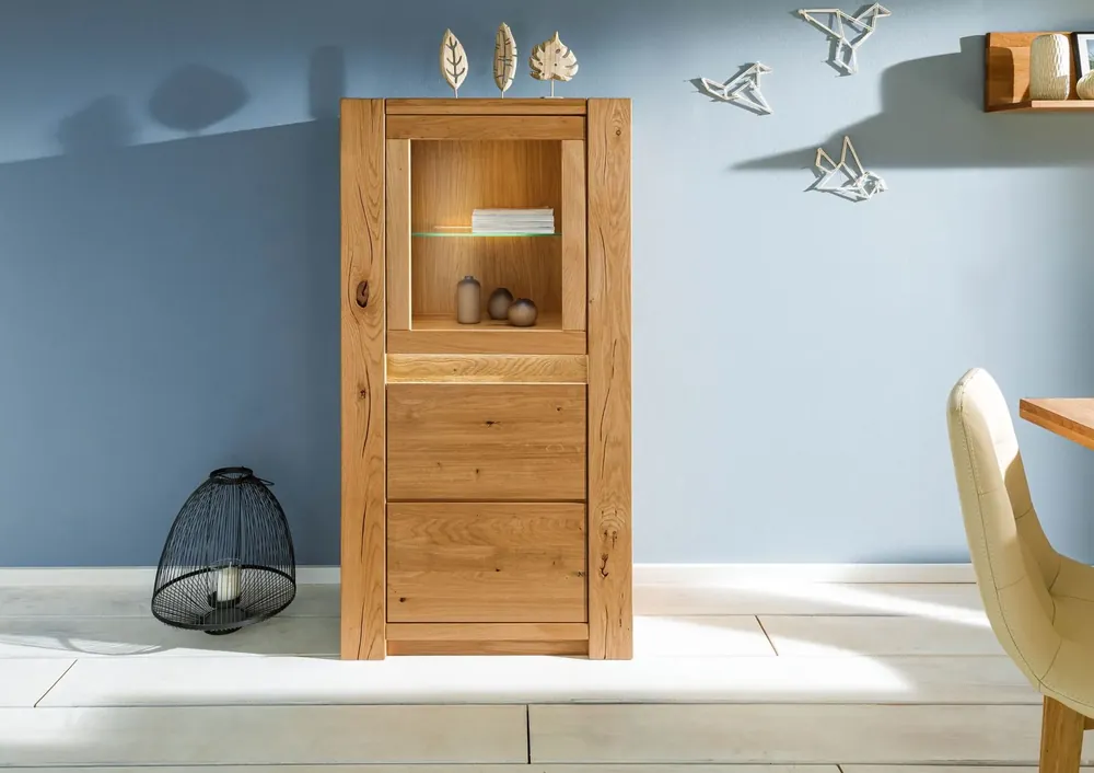 Jetzt Kaufen Highboard Wildeiche 73x40x142 braun geölt KENT #306