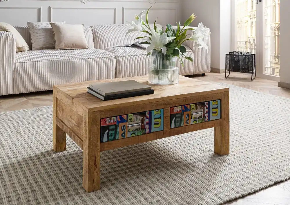 Couchtisch Mango 90x60x40 mehrfarbig lackiert LOUNGE COLLECTION #11 Neuheit