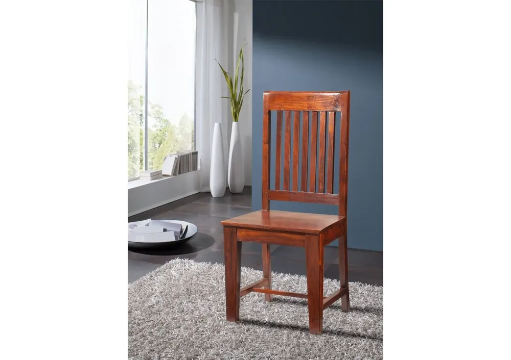Stuhl Akazie 48x51x100 nougat lackiert OXFORD #14 Expressversand
