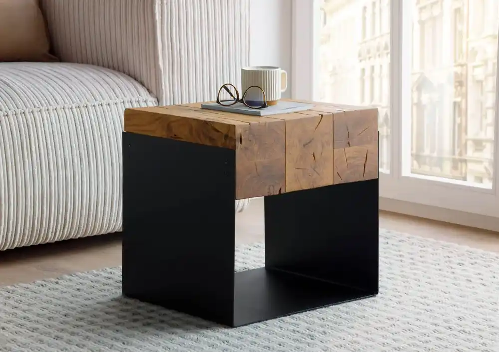 Couchtisch Eiche 40x35x40 natur geölt LOUNGE COLLECTION #05 Sonderangebot
