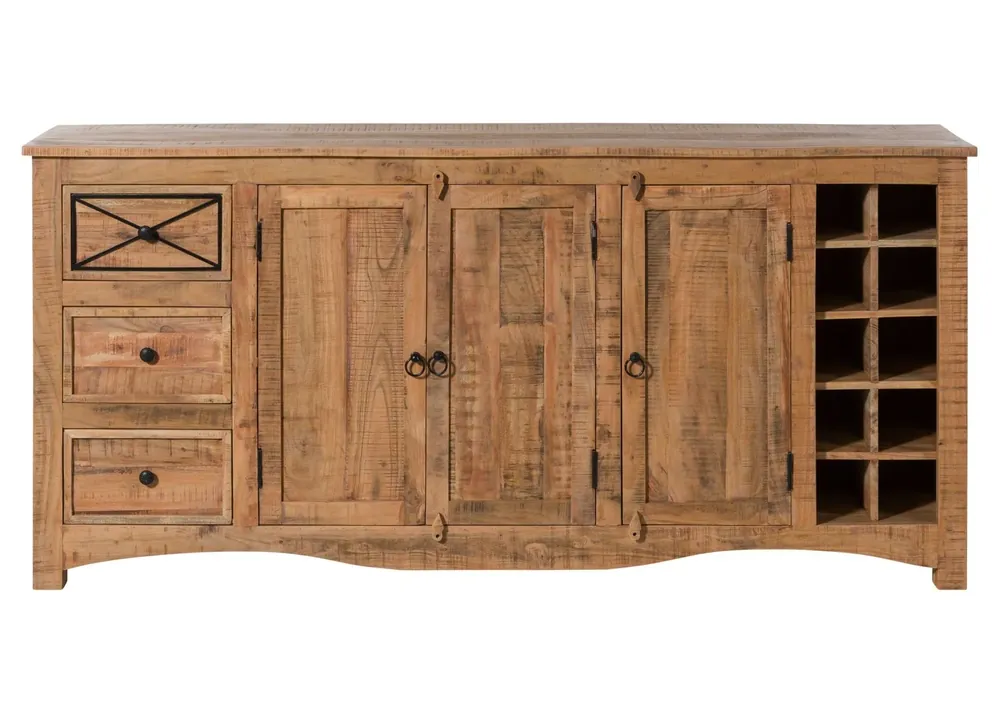 Expressversand Sideboard Akazie 193x45x90 natur versiegelt NATURE OF SPIRIT #215