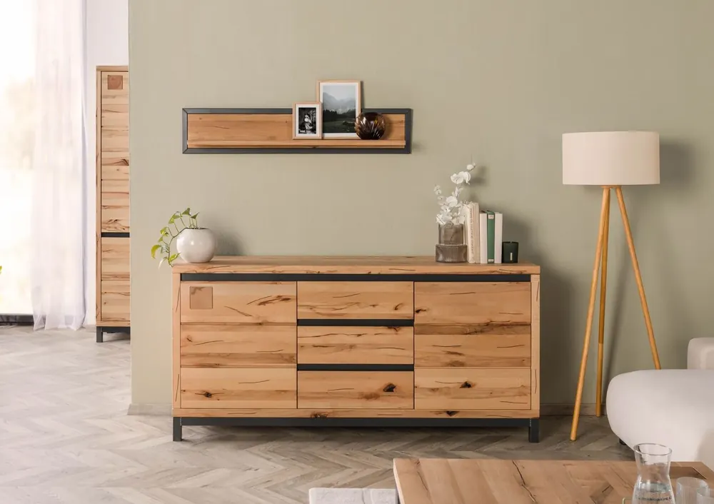 Letzte Chance Sideboard Kernbuche 175x45x85 natur geölt VILLANDERS #109