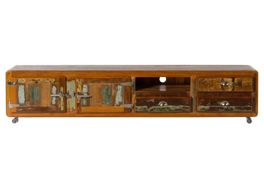 Neue Ware TV-Board Altholz 240x40x50 mehrfarbig lackiert FREEZY #45