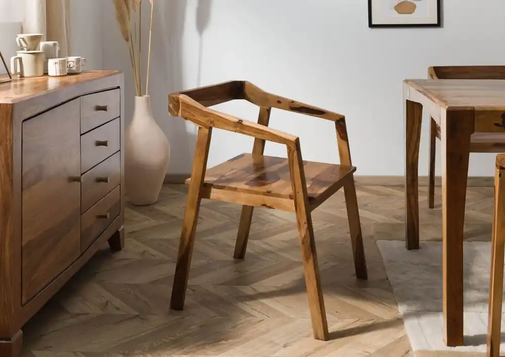 Stuhl Sheesham 45x51x76 braun lackiert ANCONA #100 Markenprodukt