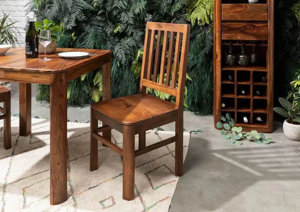 Direkt Vom Hersteller Stuhl Sheesham 45x45x100 walnuss gewachst TORONTO #231