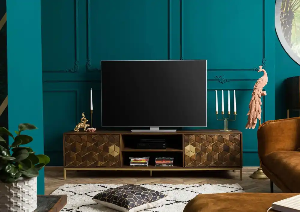 Nur Heute TV-Board Mango 190x45x50 braun geölt DIAMOND #205